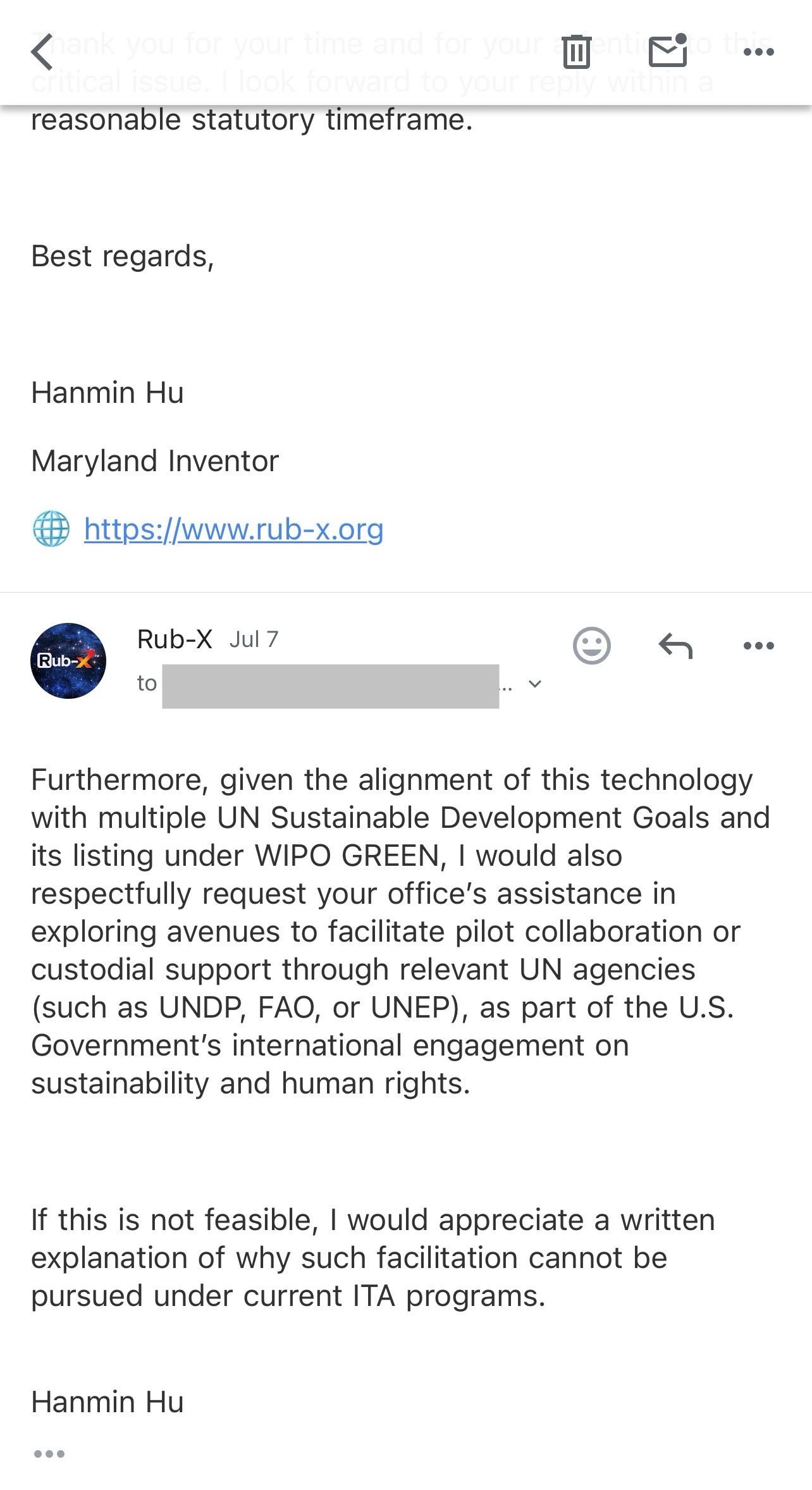 Reminder Email Screenshot 3